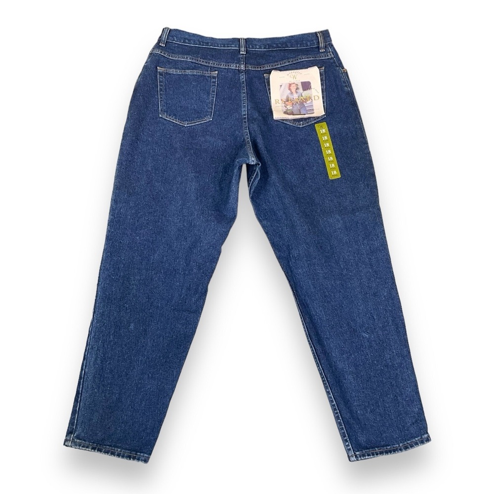 Wrangler Jeans Women 18 (ACT 34x29) Blue Vintage Taper Cotton High Rise NWT